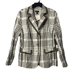 NWOT Basler‎ Black Label Womens Three Button Lightweight Blazer Jacket Size 44